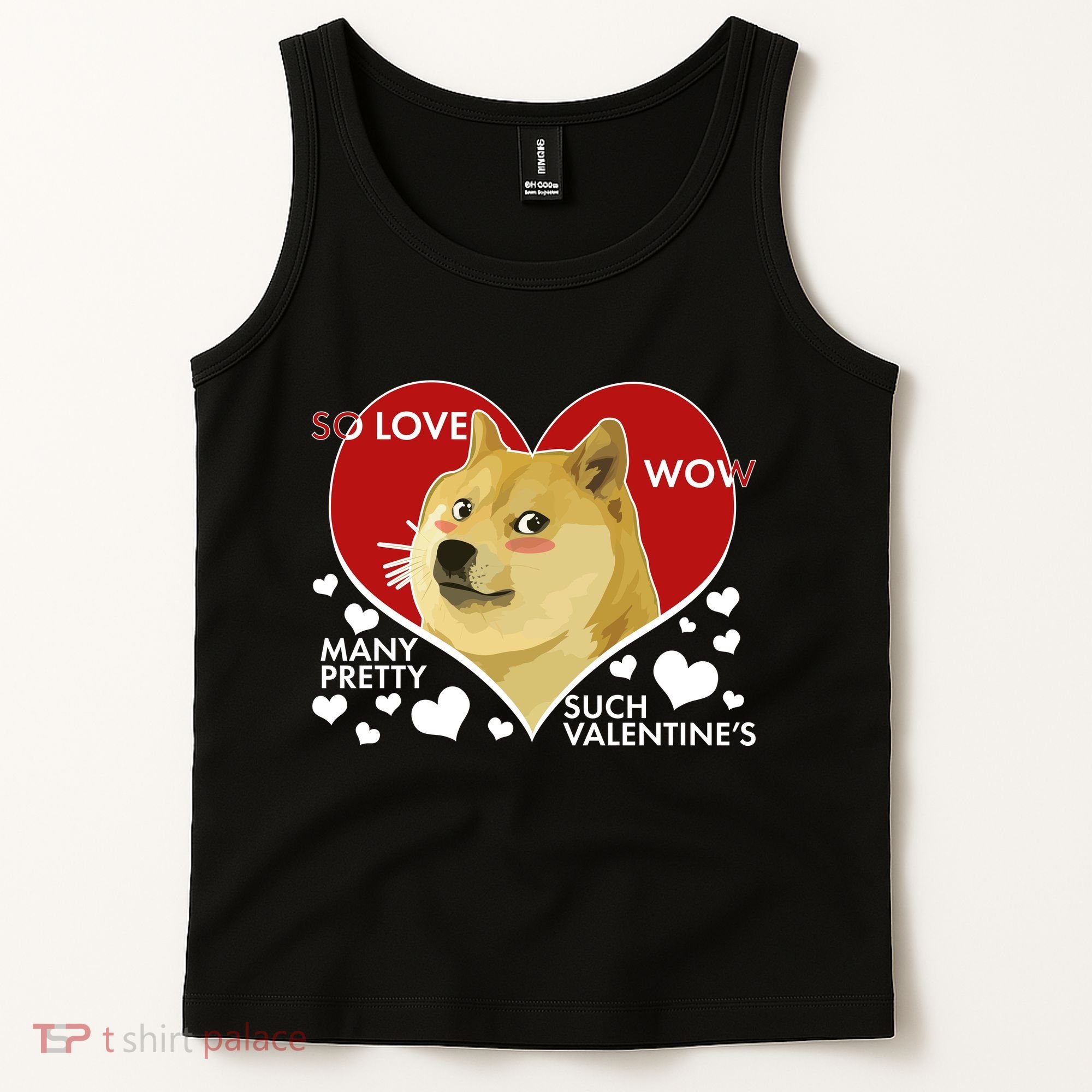 Funny Doge Valentine Meme Tank Top