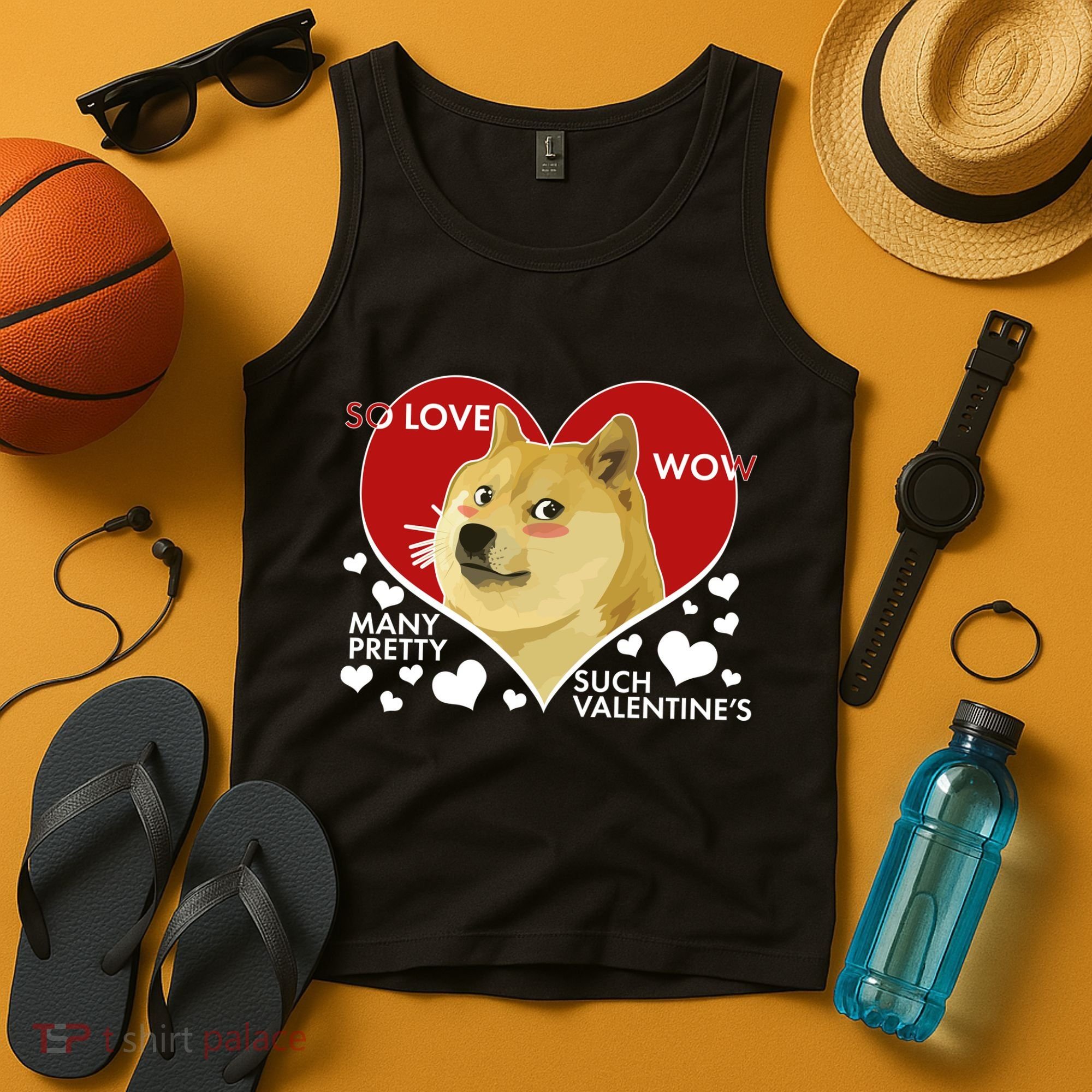 Funny Doge Valentine Meme Tank Top