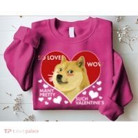 Funny Doge Valentine Meme Sweatshirt thumb 2