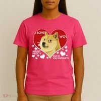 Funny Doge Valentine Meme T-Shirt thumb 4