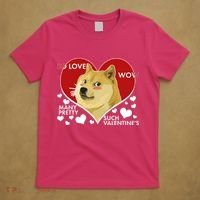 Funny Doge Valentine Meme T-Shirt thumb 5