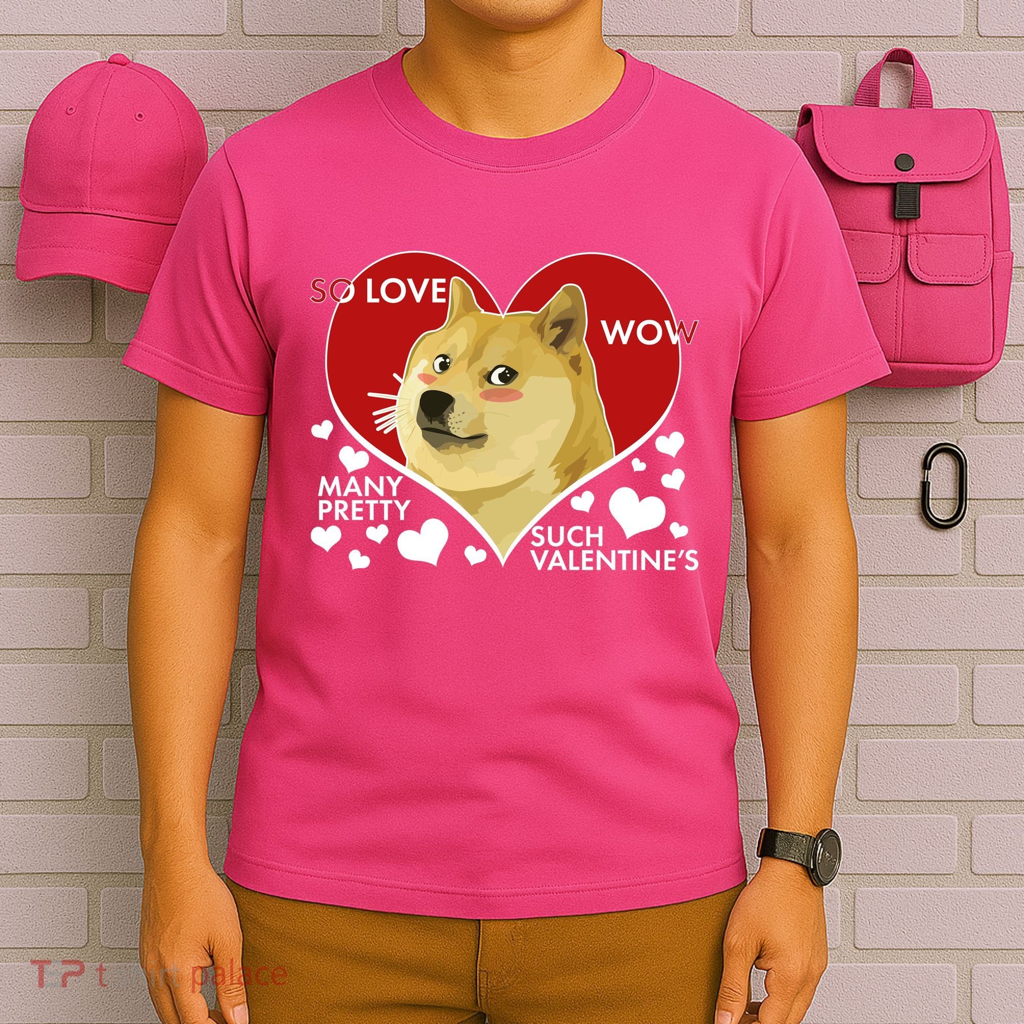 Funny Doge Valentine Meme T-Shirt