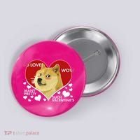 Funny Doge Valentine Meme Button thumb 0