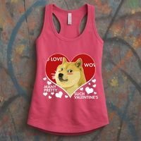 Funny Doge Valentine Meme Women's Tank Top thumb 3