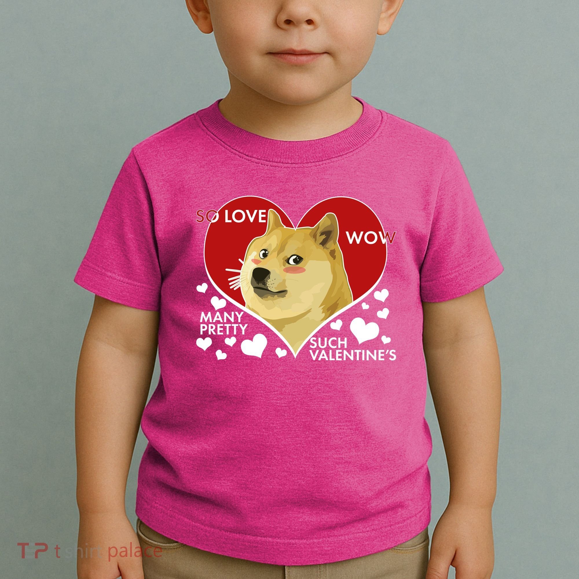 Funny Doge Valentine Meme Toddler T-Shirt