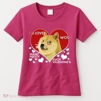 Funny Doge Valentine Meme Women's T-Shirt thumb 0