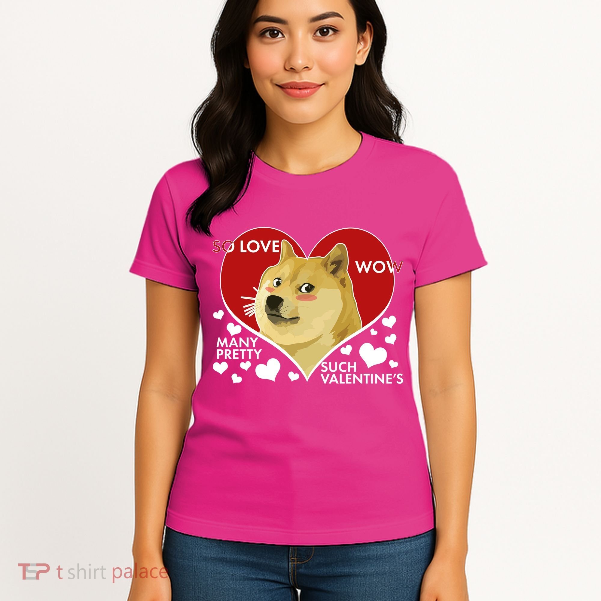 Funny Doge Valentine Meme Women's T-Shirt