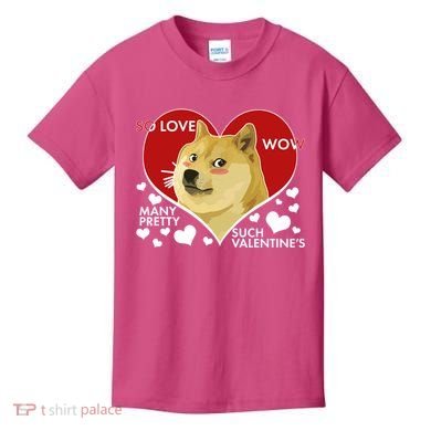 Funny Doge Valentine Meme Kids T-Shirt