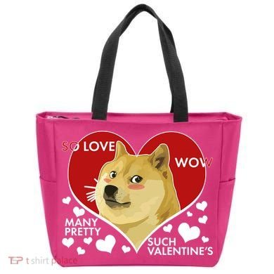 Funny Doge Valentine Meme Tote Bag