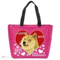 Funny Doge Valentine Meme Tote Bag thumb 0