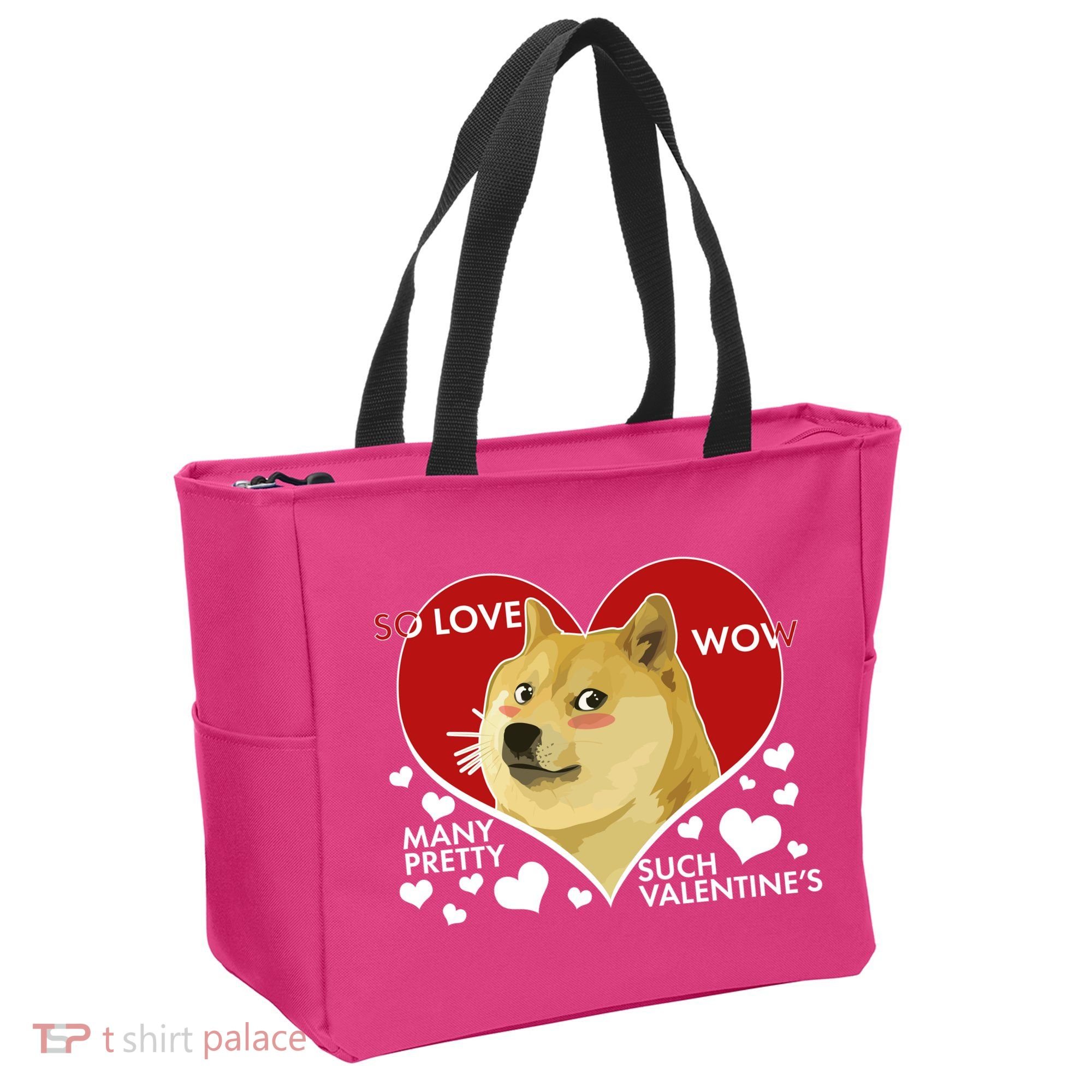 Funny Doge Valentine Meme Tote Bag