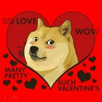 Funny Doge Valentine Meme Santa Hat thumb 1