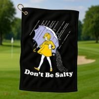 Funny Don't Be Salty Golf Towel thumb 1