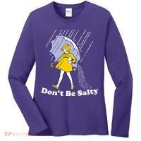 Funny Don't Be Salty Women's Long Sleeve Shirt thumb 0