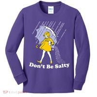 Funny Don't Be Salty Kids Long Sleeve Shirt thumb 0