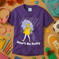 Funny Don't Be Salty Kids T-Shirt thumb 3