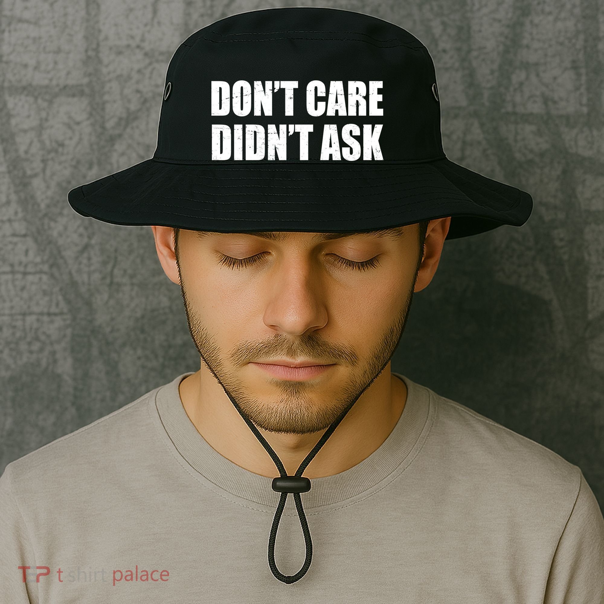 Funny Don't Care Didn't Ask Bucket Hat