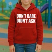 Funny Don't Care Didn't Ask Kids Hoodie thumb 3