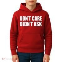 Funny Don't Care Didn't Ask Kids Hoodie thumb 4