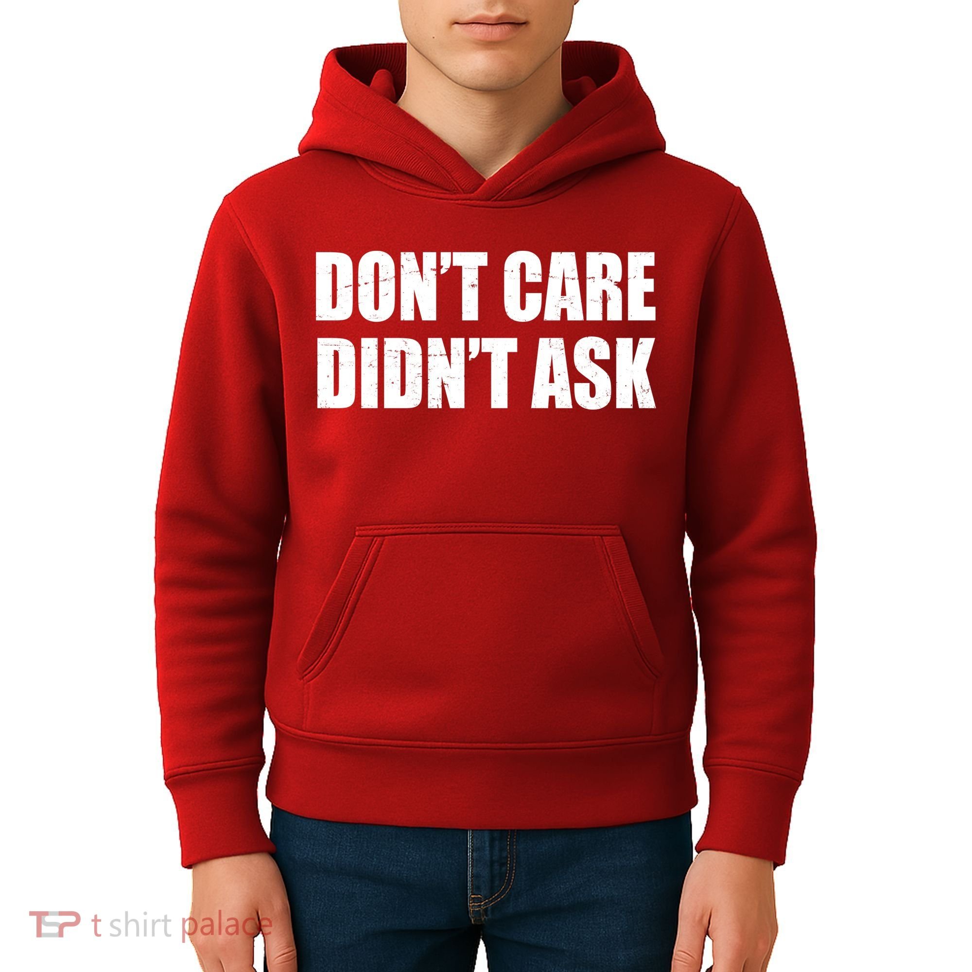 Funny Don't Care Didn't Ask Kids Hoodie