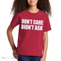 Funny Don't Care Didn't Ask Kids T-Shirt thumb 2
