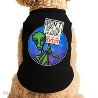 Funny Don't Take Me to Your Leader Alien Doggie Tank thumb 0