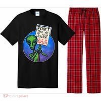 Funny Don't Take Me to Your Leader Alien Pajama Set thumb 0