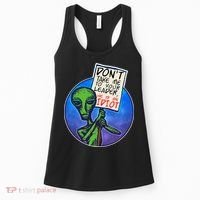 Funny Don't Take Me to Your Leader Alien Women's Tank Top thumb 0