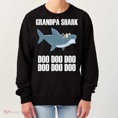 Funny Doo Grandpa Shark Women's Sweatshirt