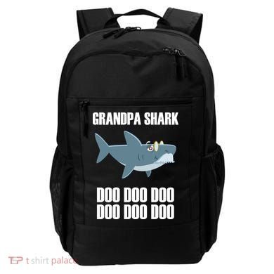 Funny Doo Grandpa Shark Backpack