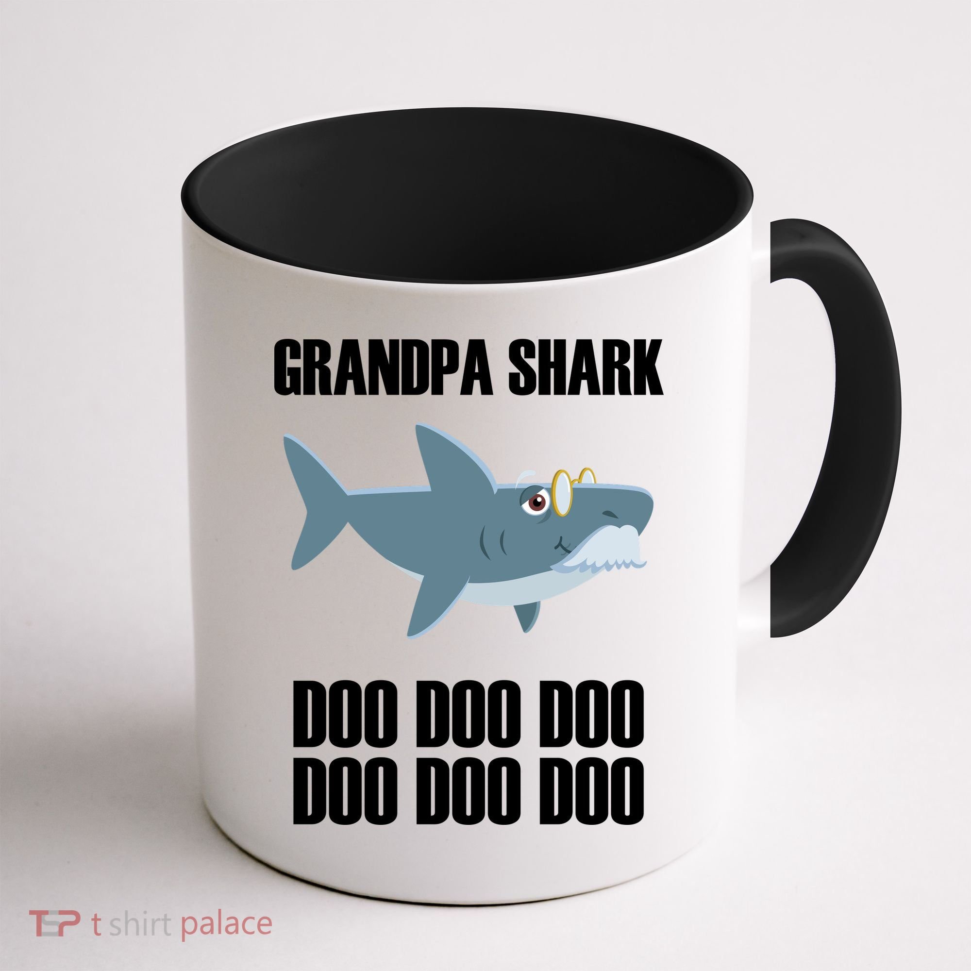 Funny Doo Grandpa Shark Coffee Mug