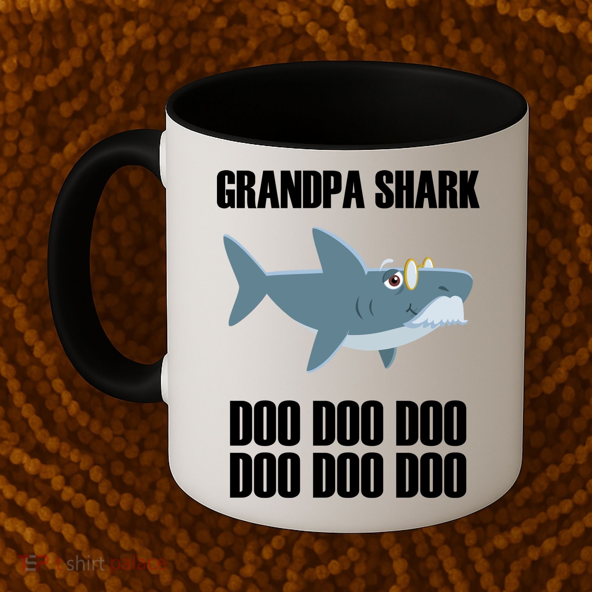 Funny Doo Grandpa Shark Coffee Mug