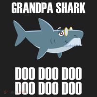 Funny Doo Grandpa Shark Beanie thumb 2