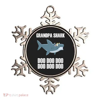 Funny Doo Grandpa Shark Ornament