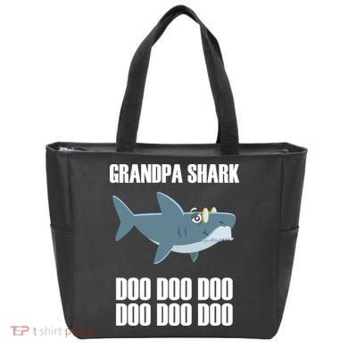 Funny Doo Grandpa Shark Tote Bag