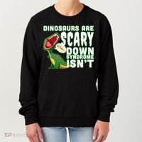 Funny Down Syndrome Awareness Dinosaurs Women's Sweatshirt thumb 0