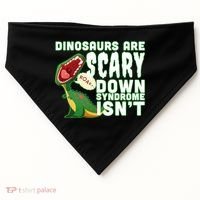 Funny Down Syndrome Awareness Dinosaurs USA-Made Doggie Bandana thumb 0