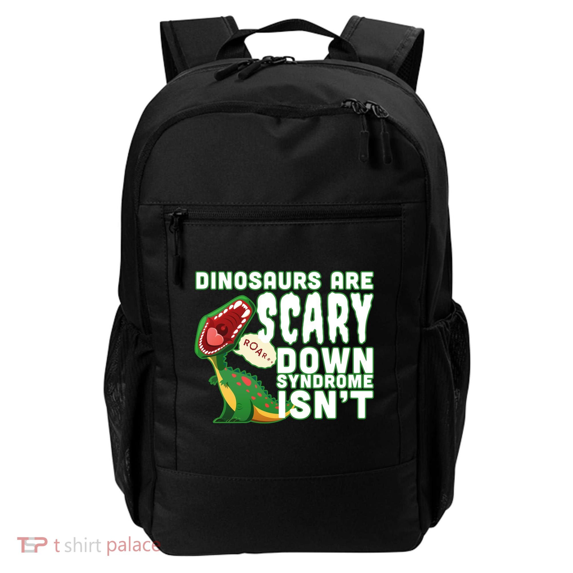 Funny Down Syndrome Awareness Dinosaurs Backpack