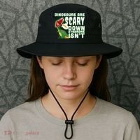 Funny Down Syndrome Awareness Dinosaurs Bucket Hat thumb 3