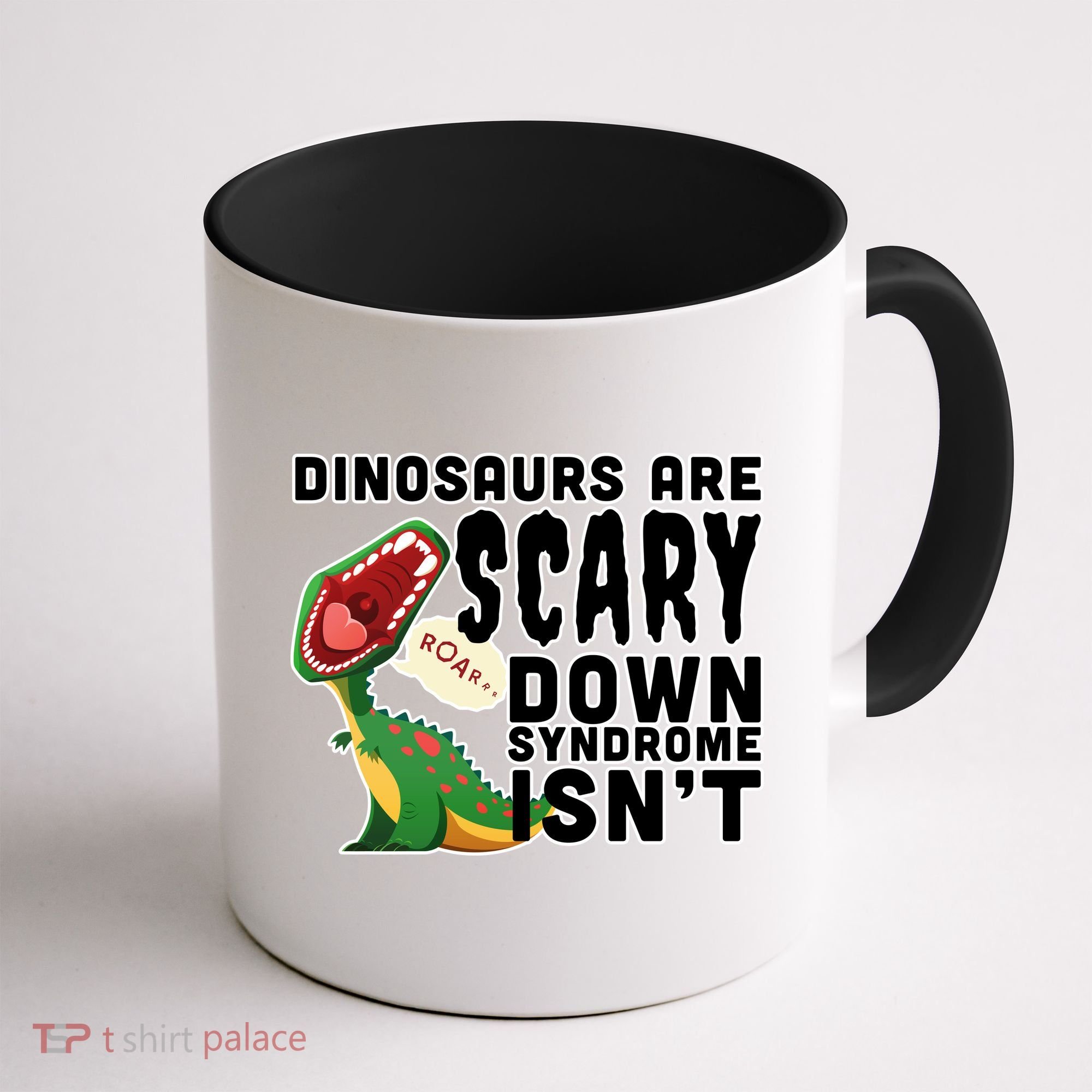 Funny Down Syndrome Awareness Dinosaurs Coffee Mug