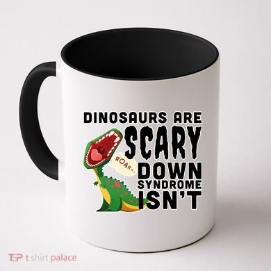 Funny Down Syndrome Awareness Dinosaurs Coffee Mug