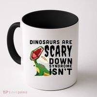 Funny Down Syndrome Awareness Dinosaurs Coffee Mug thumb 0
