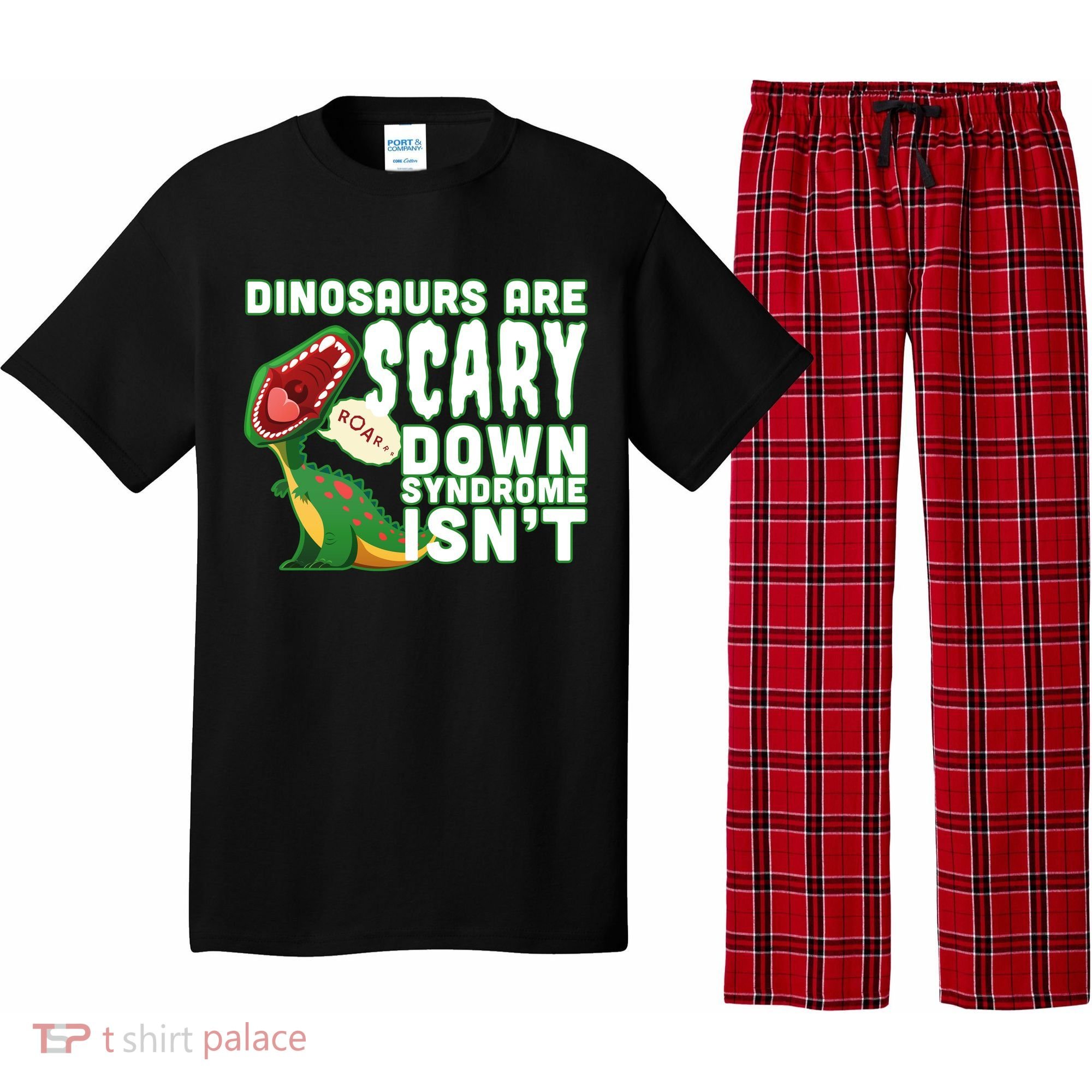 Funny Down Syndrome Awareness Dinosaurs Pajama Set