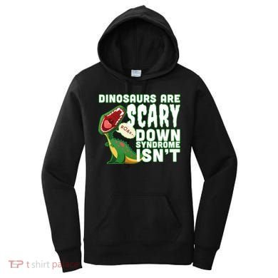 Funny Down Syndrome Awareness Dinosaurs Women's Hoodie