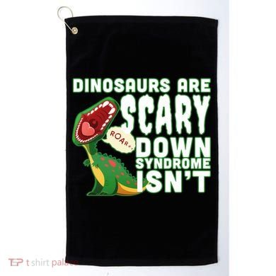 Funny Down Syndrome Awareness Dinosaurs Golf Towel