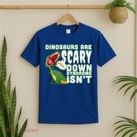 Funny Down Syndrome Awareness Dinosaurs T-Shirt thumb 2