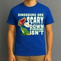 Funny Down Syndrome Awareness Dinosaurs T-Shirt thumb 3