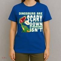 Funny Down Syndrome Awareness Dinosaurs T-Shirt thumb 4