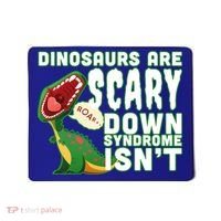 Funny Down Syndrome Awareness Dinosaurs Mousepad thumb 0