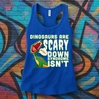 Funny Down Syndrome Awareness Dinosaurs Women's Tank Top thumb 3